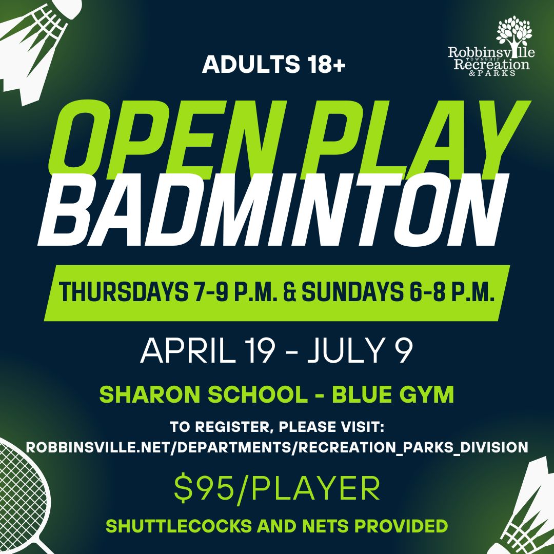 Open Play Badminton - Spring 2026